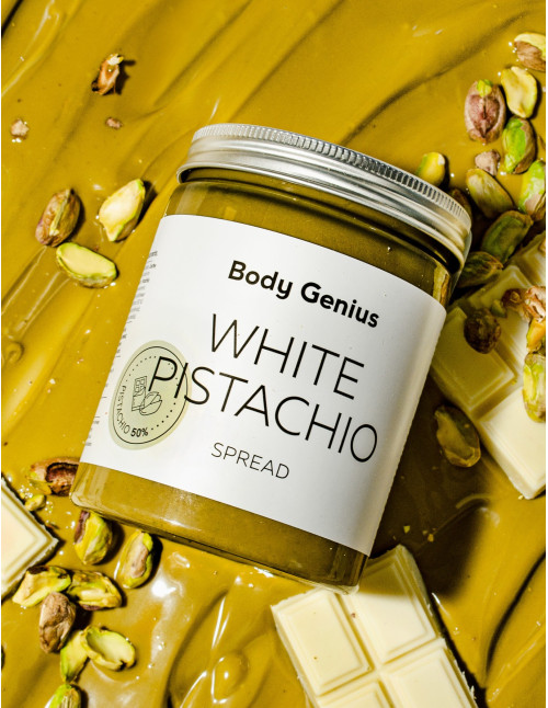 Crema de pistacho y chocolate blanco - Comprar online - Body Genius