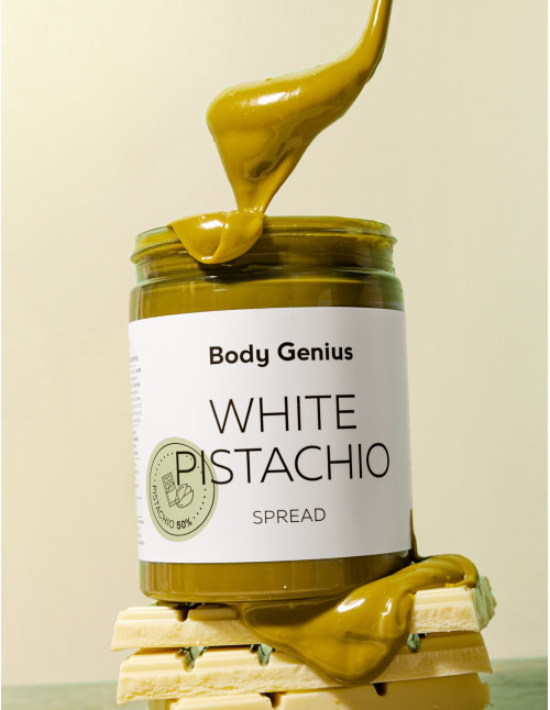 Crema de pistacho y chocolate blanco - Comprar online - Body Genius