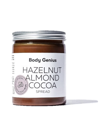 Crema de avellana suavizada con almendras blancas - Comprar online - Body Genius
