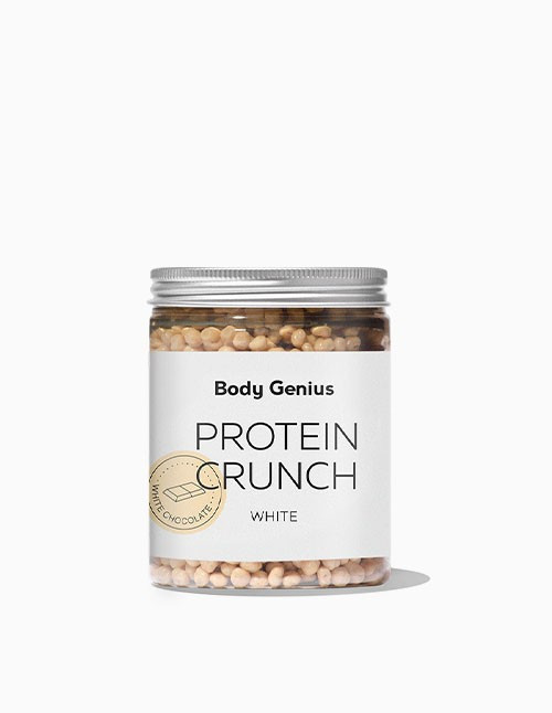 Protein Crunch de chocolate blanco de Body Genius